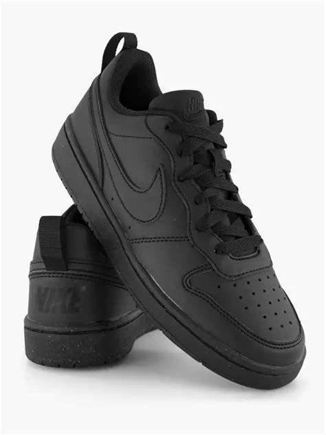 nike court borough low zwart heren 41|(Nike) Zwarte sneaker COURT BOROUGH LOW van Zwart.